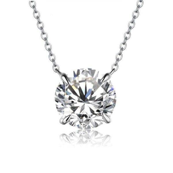 Elegant 1CT Moissanite Diamond Necklace