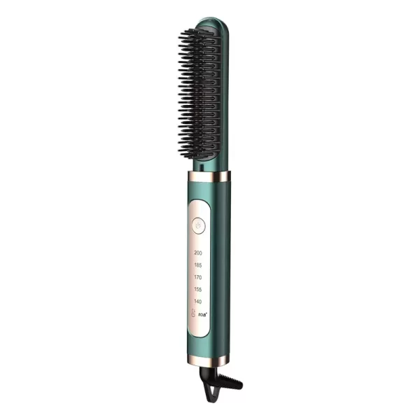 Electric Professional Negative Ion Hair Straightener Brush Curling Hot Comb