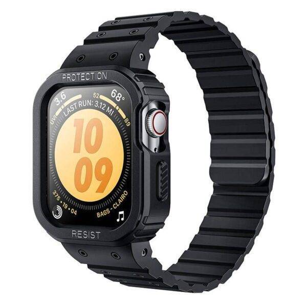 Apple Watch 45/44mm Rugged Case with Magnetic Silicone Strap