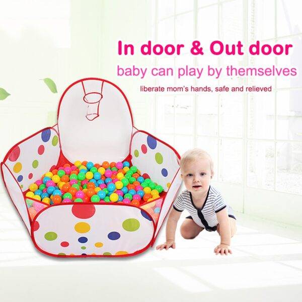 Children’s Ocean Ball Pool with Basketball Hoop - Image 3