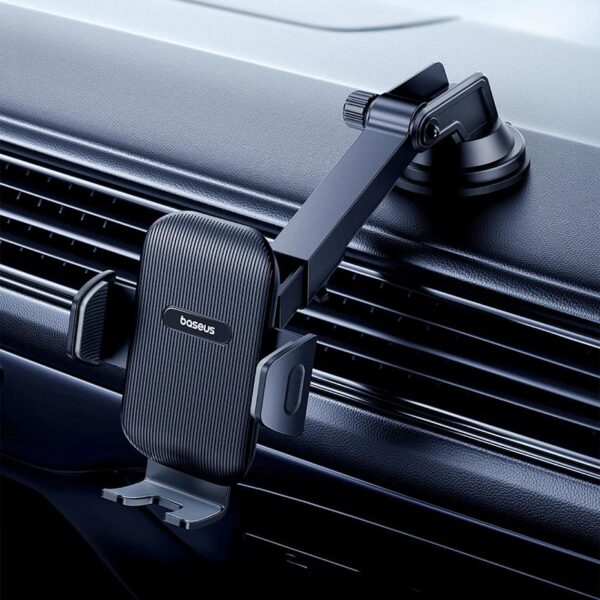 360° Car Phone Holder with Secure Windshield & Dashboard Mount
