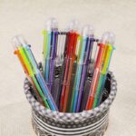 Multicolor 6-in-1 Retractable Ballpoint Pens 0.5mm, 50 Pack