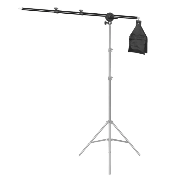 Professional Telescopic Boom Arm Light Stand with Sandbag for Studio Lighting