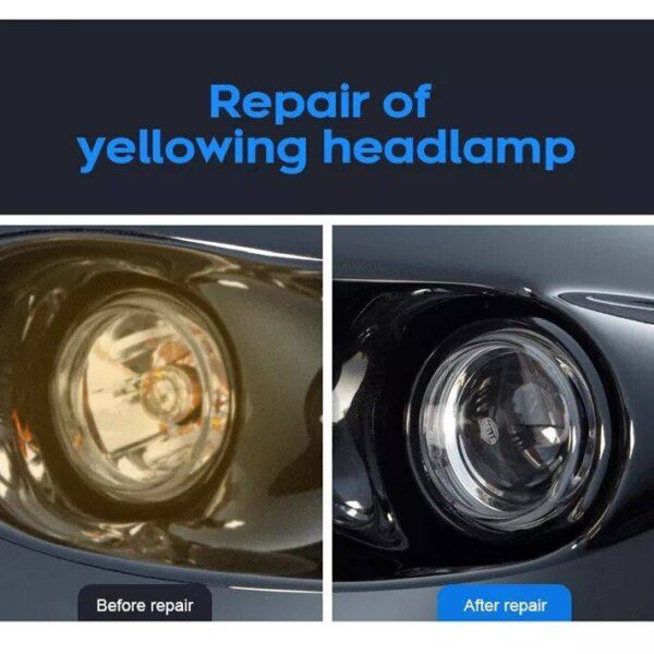 Car Headlight Restoration Kit - 800g Non-Scratch Hydrophobic Polish - Image 8