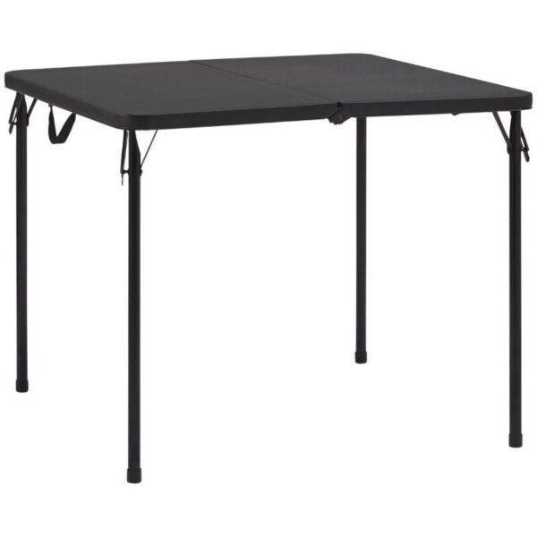 34" Square Foldable Resin Table