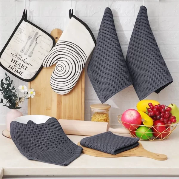 3-Piece Cotton Kitchen Towels Set