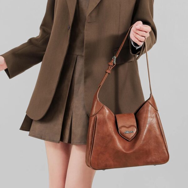 Elegant Women's Large Capacity Retro Shoulder Crossbody Tote Bag