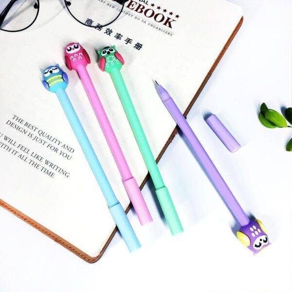 Cute Cartoon Owl Gel Pens, 24-Pack