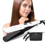 44mm Tourmaline Ceramic Hair Straightener with LCD Display & Fast Heating