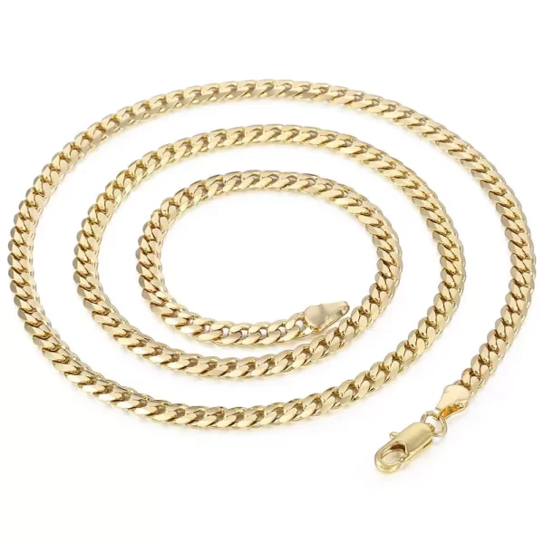 Gold Cuban Link Chain Necklace for Men