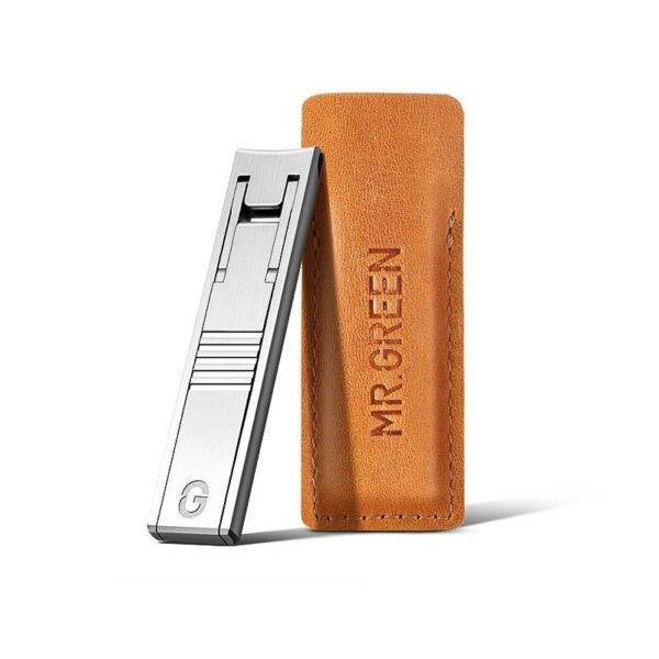 Ultra Precision Stainless Steel Nail Clippers with Leather Cover