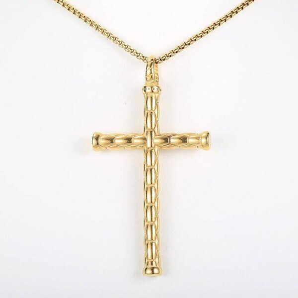 Stainless Steel Cross Pendant Necklace