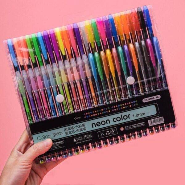 48-Color Gel Pen Set for Kids