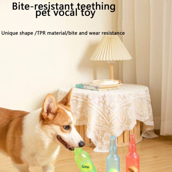 Floating Rubber Tennis Bottle Dog Toy – Stress Reliever & Bite Resistant - Image 5
