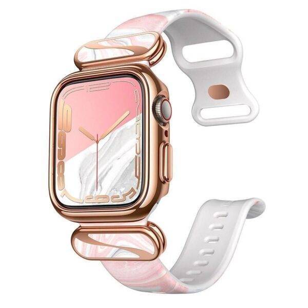 Stylish Protective Case with Adjustable Strap for Apple Watch 7/6/SE/5/4 (40/41mm)