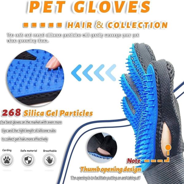 Pet Grooming and Deshedding Glove - Image 3