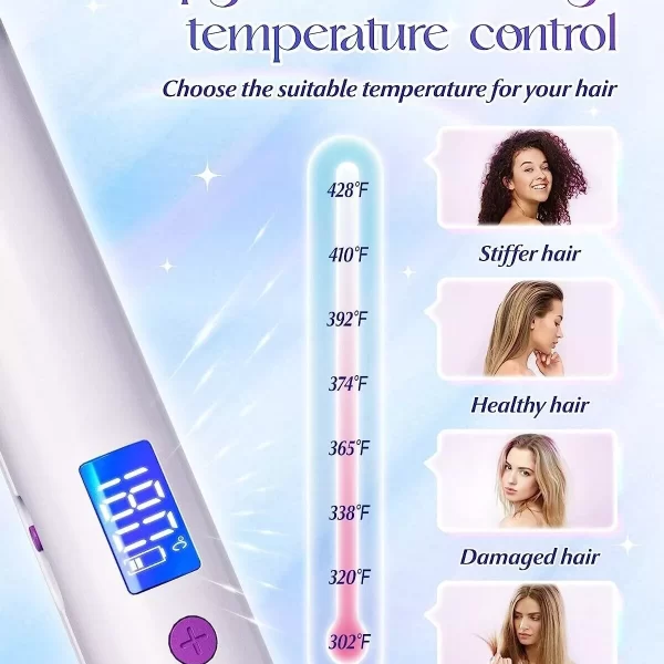 2-in-1 Cordless Hair Straightener and Curler - Image 4