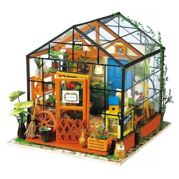 DIY Miniature Greenhouse Dollhouse Kit