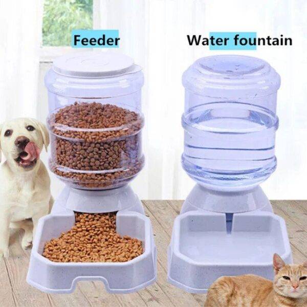 3.8L Large-Capacity Automatic Pet Feeder and Water Dispenser for Dogs and Cats - Image 4