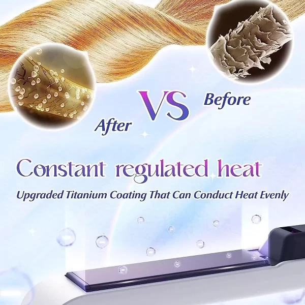 2-in-1 Cordless Hair Straightener and Curler - Image 7