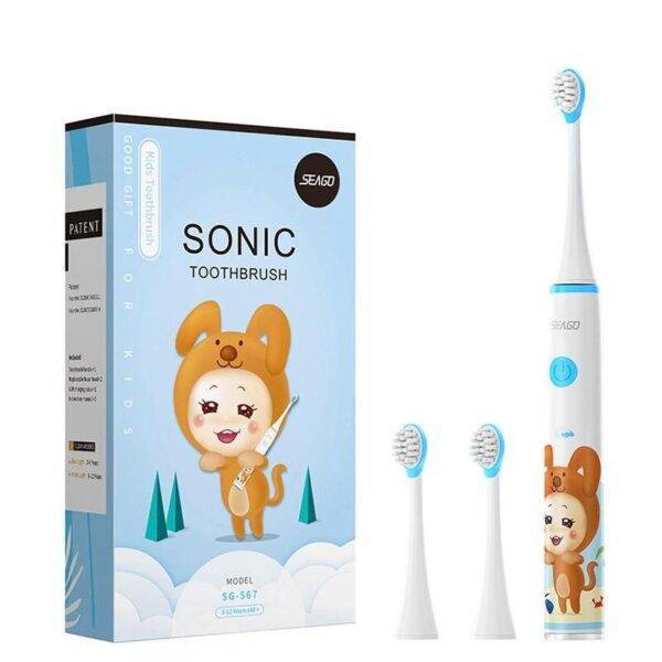 Kids' Sonic Electric Toothbrush: Safe, Quiet, and Rechargeable