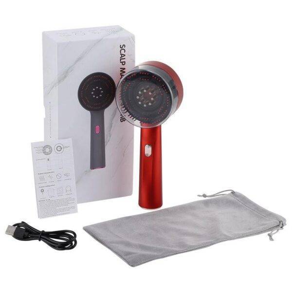 3-in-1 Electric Infrared Therapy Comb for Hair Growth & Scalp Care