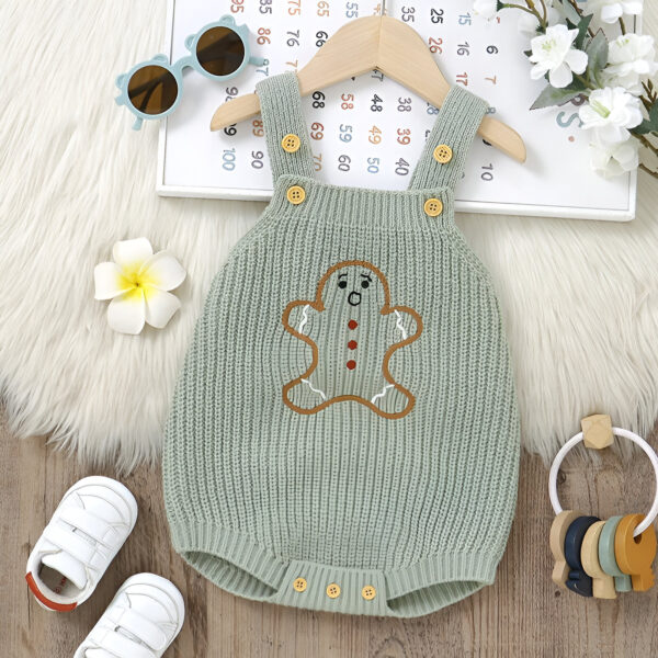 Adorable Knitted Baby Bodysuit