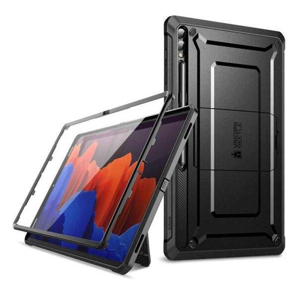 Galaxy Tab S9/S8 Ultra Full-Body Protective Case with Screen Protector and Kickstand