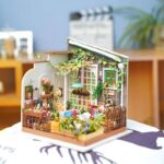 DIY Miniature Room Dollhouse Kit with LED Light and Furniture