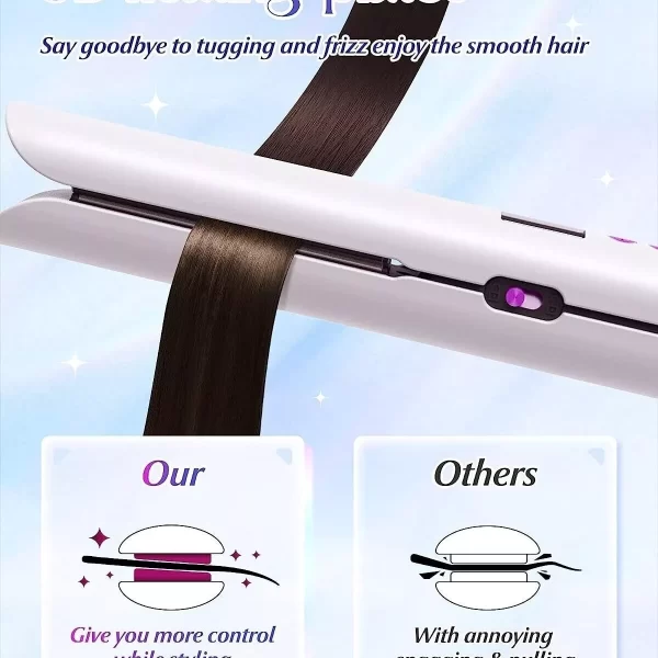 2-in-1 Cordless Hair Straightener and Curler - Image 5