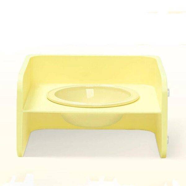 Adjustable Ceramic Pet Food and Water Bowl with Rack