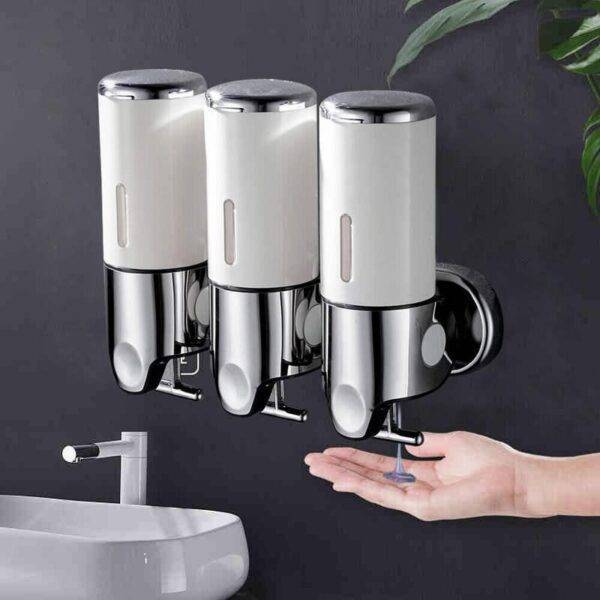 3-Chamber Wall Mounted Shower Dispenser