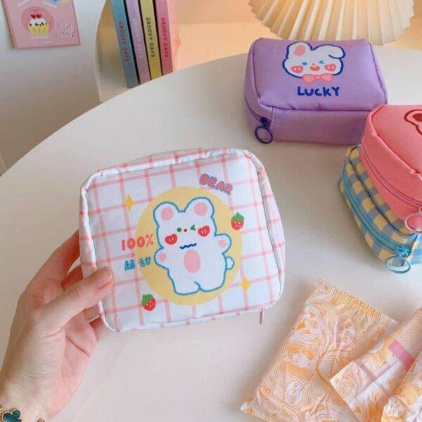 Korean Cartoon Bear Sanitary Napkin Organizer
