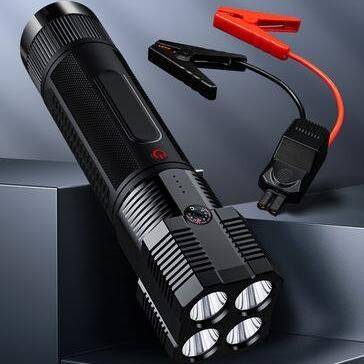 Ultimate 6-in-1 Car Jump Starter & Portable Power Bank with LED Flashlight and SOS Features