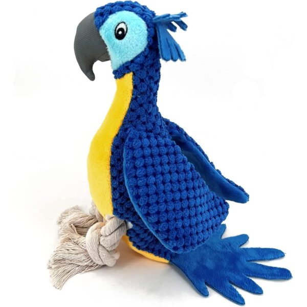 Interactive Plush Dog Toy with Squeaker