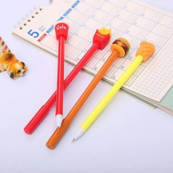 Cute Fast Food-Themed Gel Pen Set