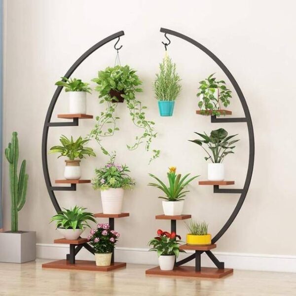 Half Moon Indoor Plant Stand