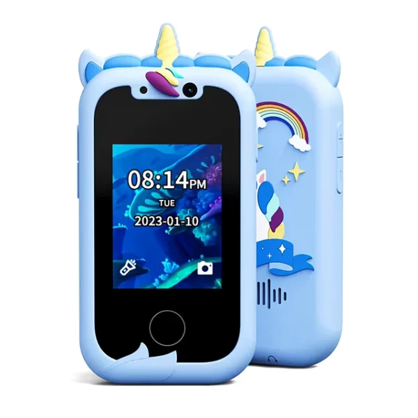 Unicorn Kids Phone Toy with Educational Games, Dual Camera & Music Player