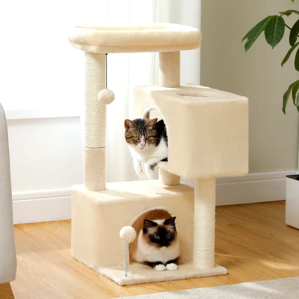 Indoor Cat Tree Tower with Condo