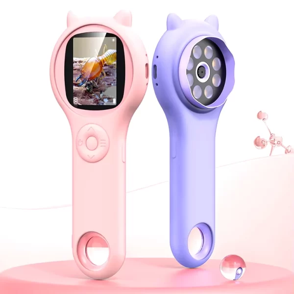 Kids Digital Microscope with 500X Magnification & Photo-Video Capture