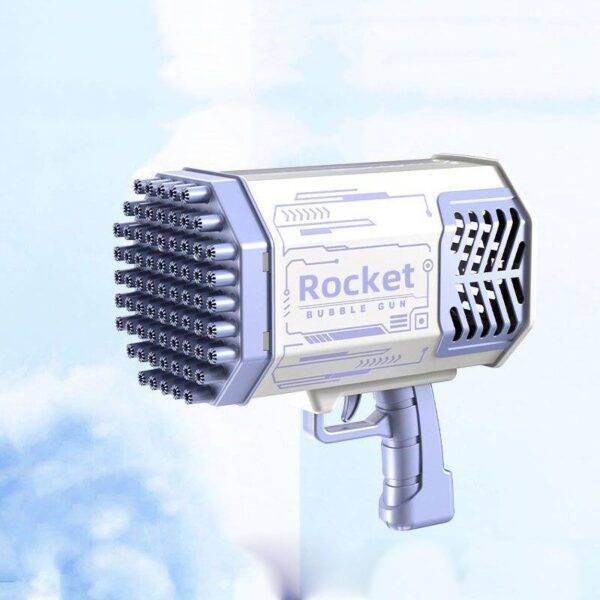 Kids LED Rocket Bubble Gun