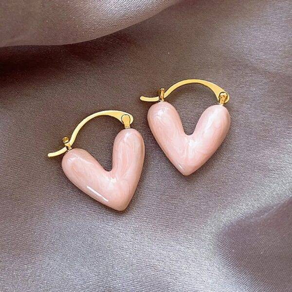 Elegant Heart-Shaped Earrings